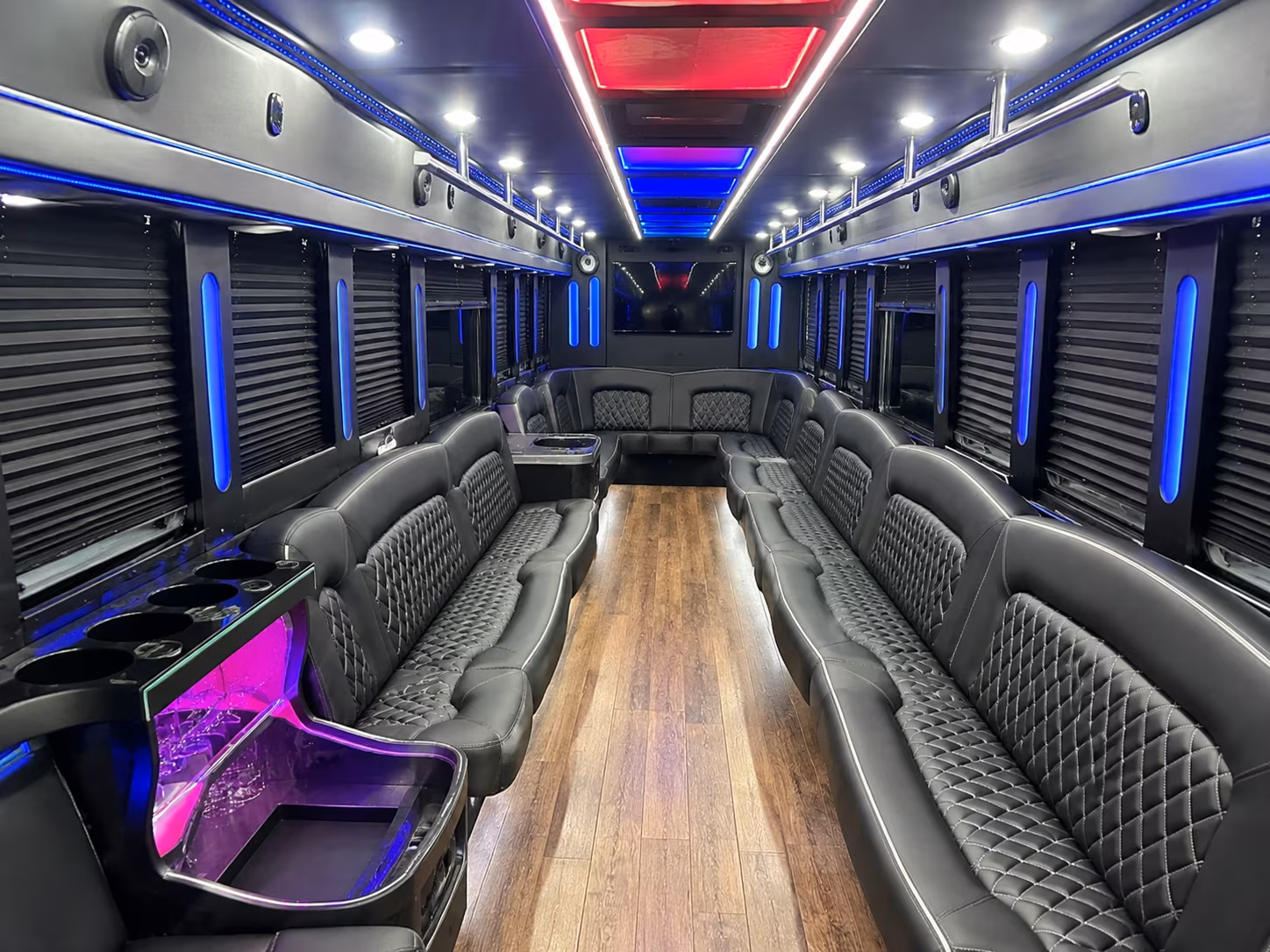 28 Passenger Party Bus Inside