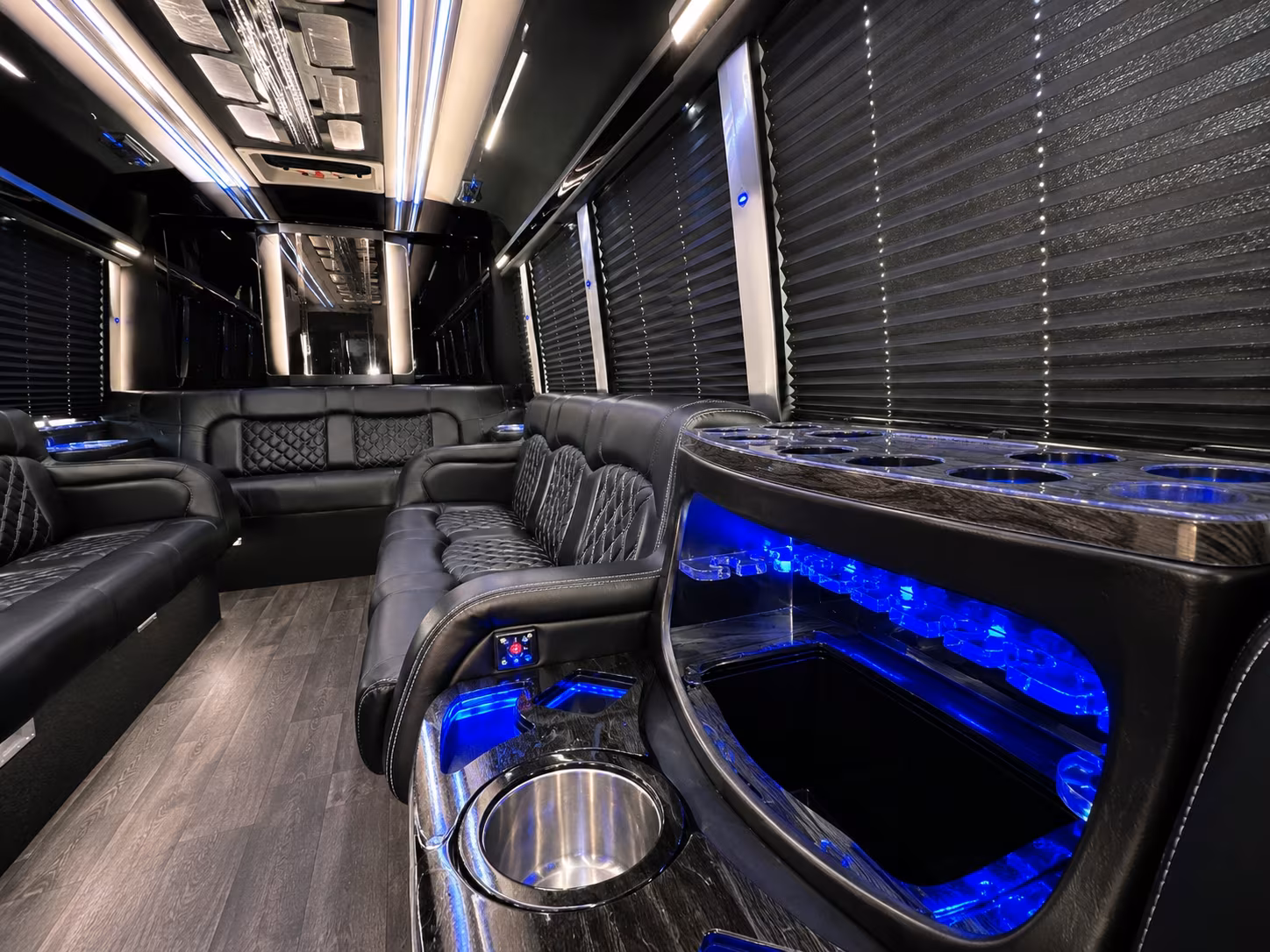 Tulsa Birthday, Sweet 16, & Quinceañera Transportation party bus exterior