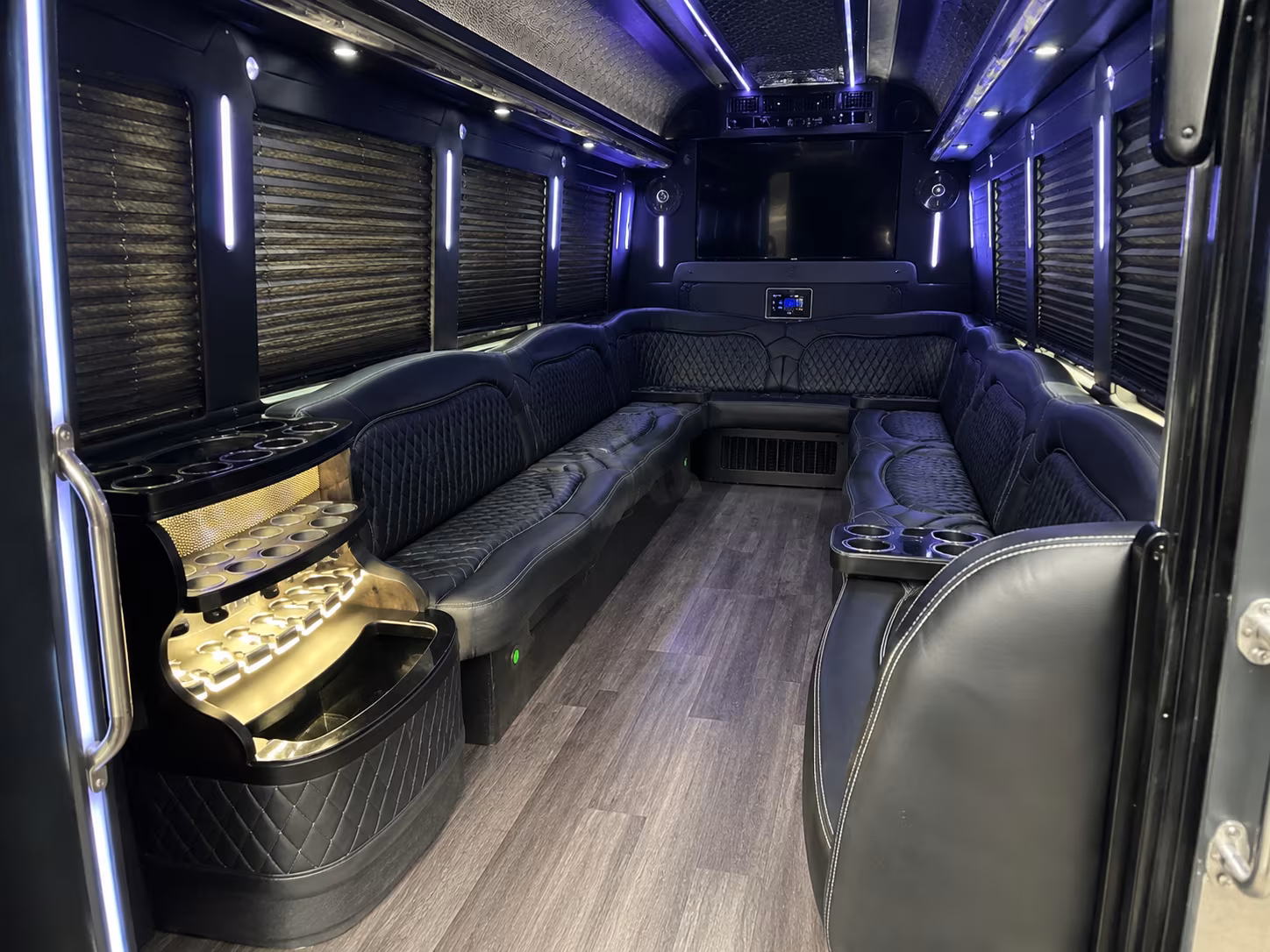 Tulsa Birthday, Sweet 16, & Quinceañera Transportation party bus exterior