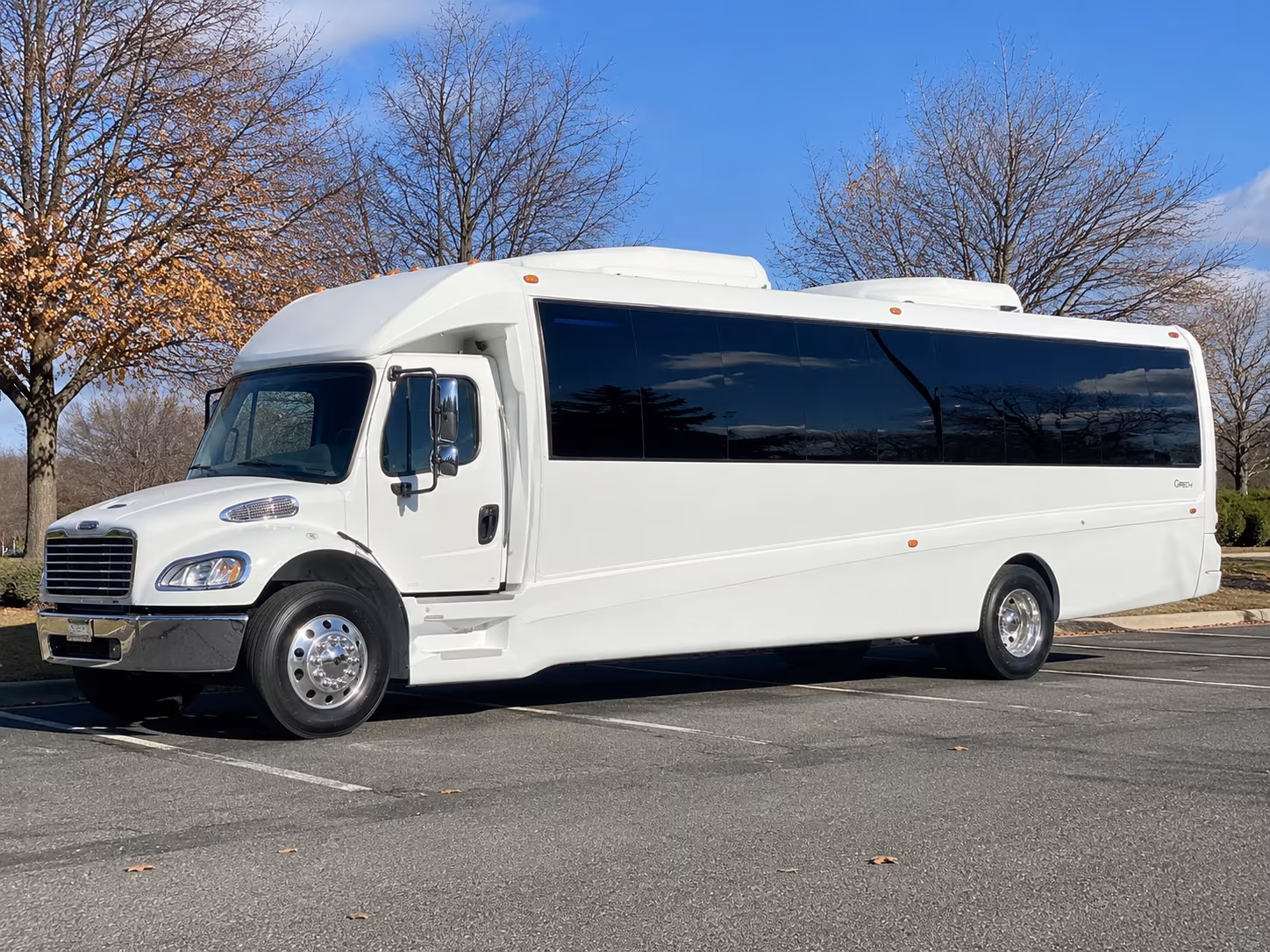 Tulsa Birthday, Sweet 16, & Quinceañera Transportation party bus exterior