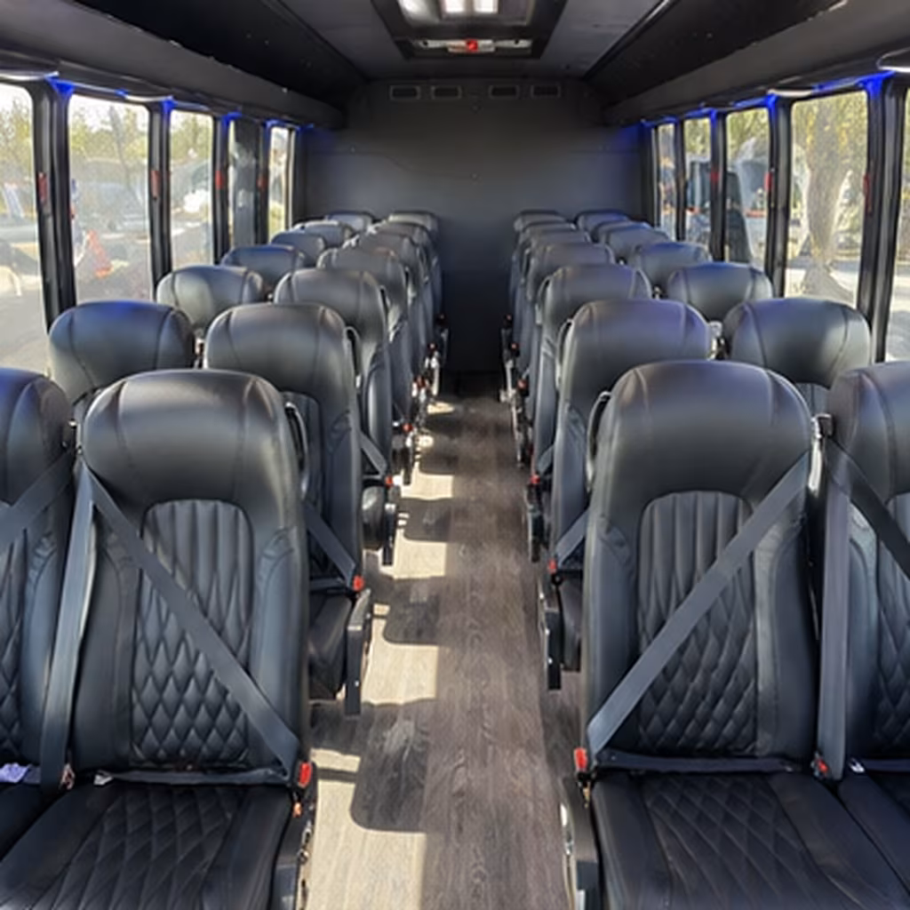 Tulsa Corporate Transportation party bus interior