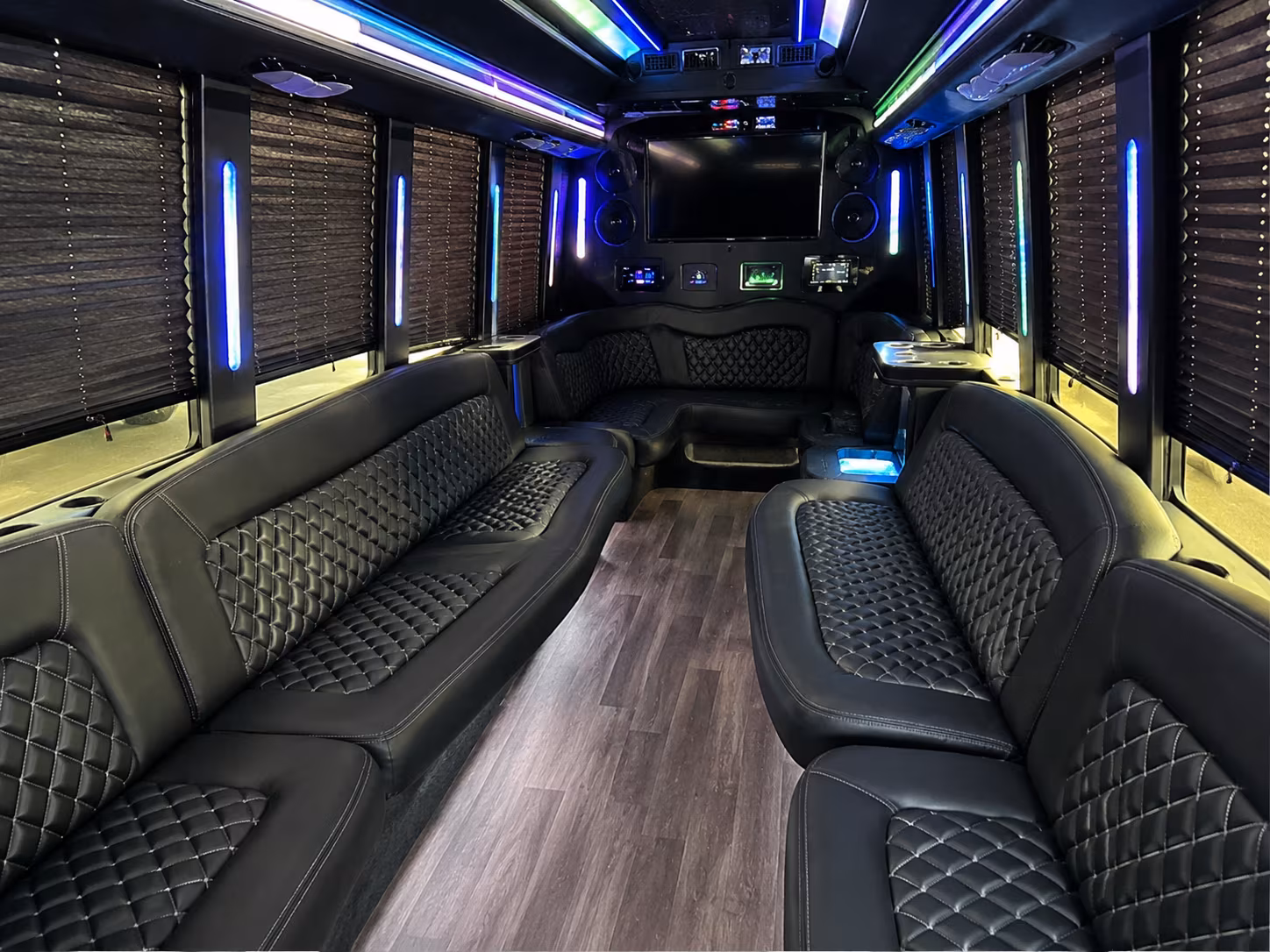Tulsa Prom & Homecoming Transportation party bus interior