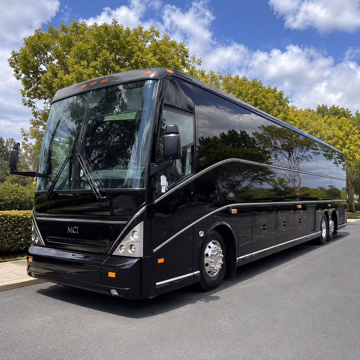 Tulsa School Event Transportation party bus exterior