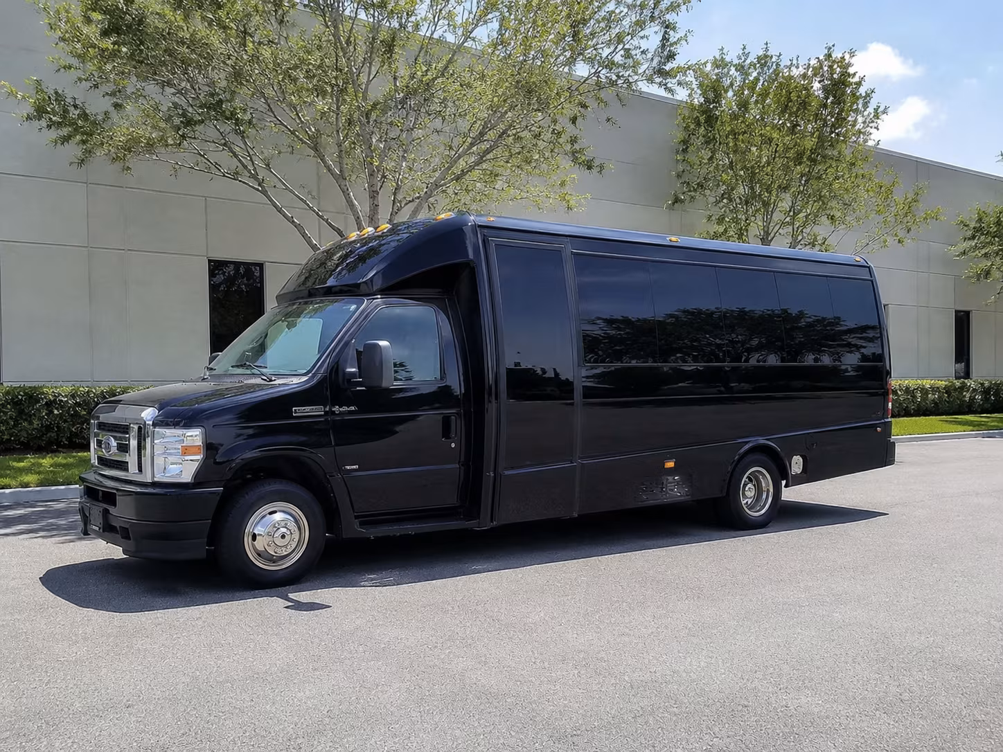 Tulsa School Event Transportation party bus exterior