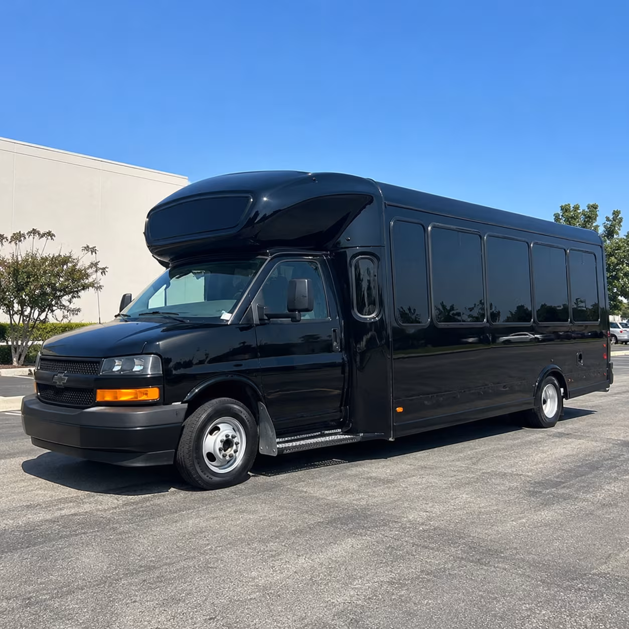 Tulsa Sporting Event Transportation party bus exterior