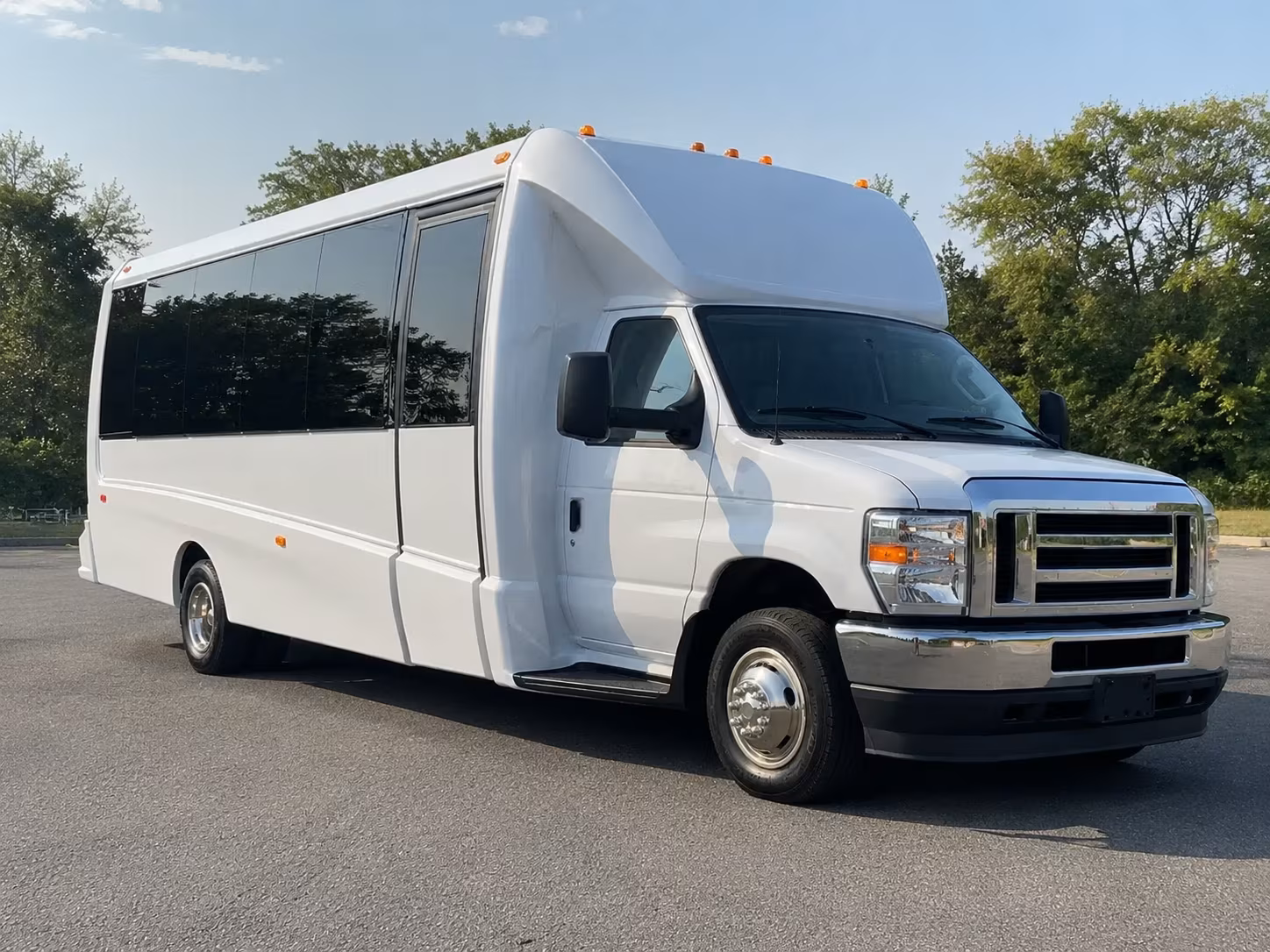 Tulsa Sporting Event Transportation party bus exterior