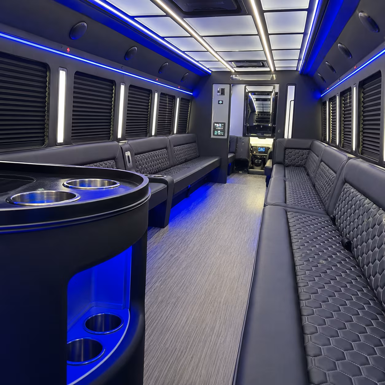Tulsa Wedding Transportation party bus exterior