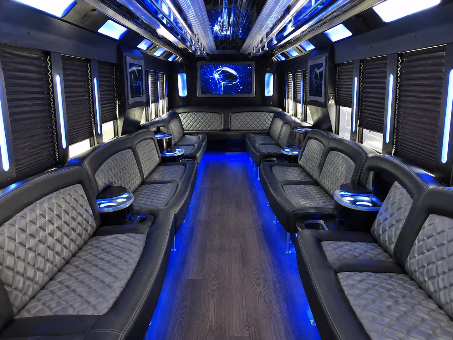 Tulsa Wedding Transportation party bus exterior